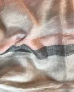 Beige Multicolor Linen Saree - Image 6