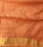 Lilac Pure Tussar Silk Saree with Tissue Silk Zari Weaves - Image 6