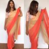 Orange Ombre Georgette Saree with Blouse