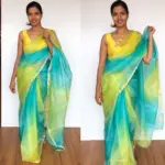 Blue Pure Kota Silk Saree - Image 3