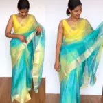Blue Pure Kota Silk Saree - Image 4