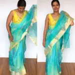 Blue Pure Kota Silk Saree - Image 5