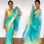 Blue Pure Kota Silk Saree - Image 6