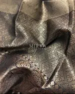Gold Kora Silk Saree with Gold Zari Weaves - Image 6