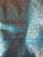 Pink Tissue Silk Saree with Gold zari weaves - Image 5