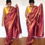 Purple Banarasi Silk Saree with Gold Zari Weaves - Image 3