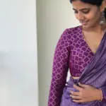 Purple Banarasi Silk Blouse - Image 3