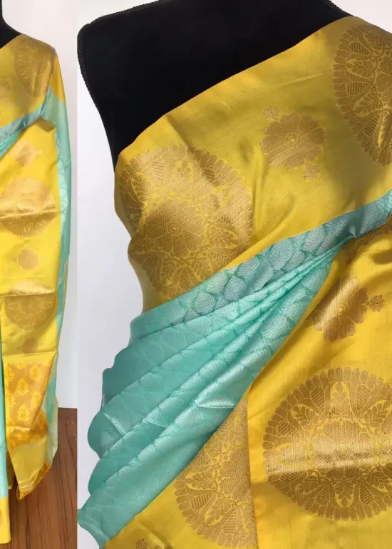 Mint Kora Muslin Silk Saree
