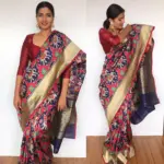 Blue Banarasi Patola Silk Saree - Image 5