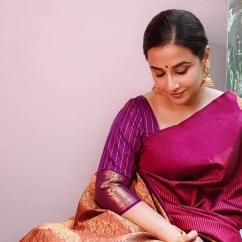 Vidya Balan in Kanjivaram saree