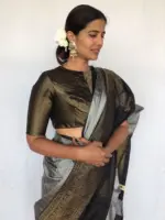 Black Banarasi Silk Blouse