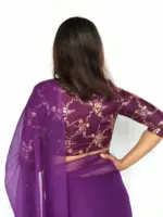 Purple Sequin Embroidered Blouse - Image 5