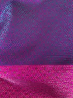 Emerald Green Kora Silk Saree - Image 6
