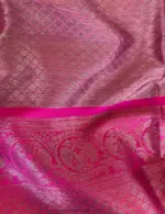 Cream Kora Silk Saree with Gold Zari Weaves - Image 6