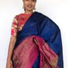 Royal Blue Kanjivaram Saree with Gold Zari