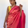 Rose Pink Banarasi Saree with Gold Zari Weaves