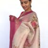 Cream Tissue Silk Saree