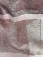 Pure Handwoven Grey Linen Saree - Image 6