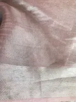 Pure Nude Brown Tussar Tissue Silk Saree - Image 8