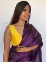 Haldi Yellow Raw Silk Blouse