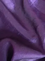 Dark Purple Organza Saree adorned with Scalloped Edging - Image 8