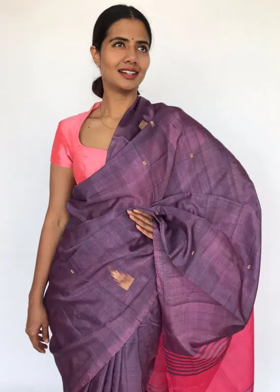 Lilac Chinnalapattu Saree