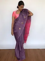 Lilac Chinnalapattu Saree - Image 4