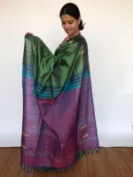 Bottle Green Chinnalapattu Saree - Image 2