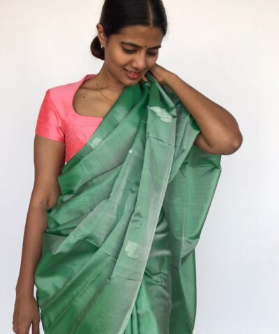 Mint Chinnalapattu Saree