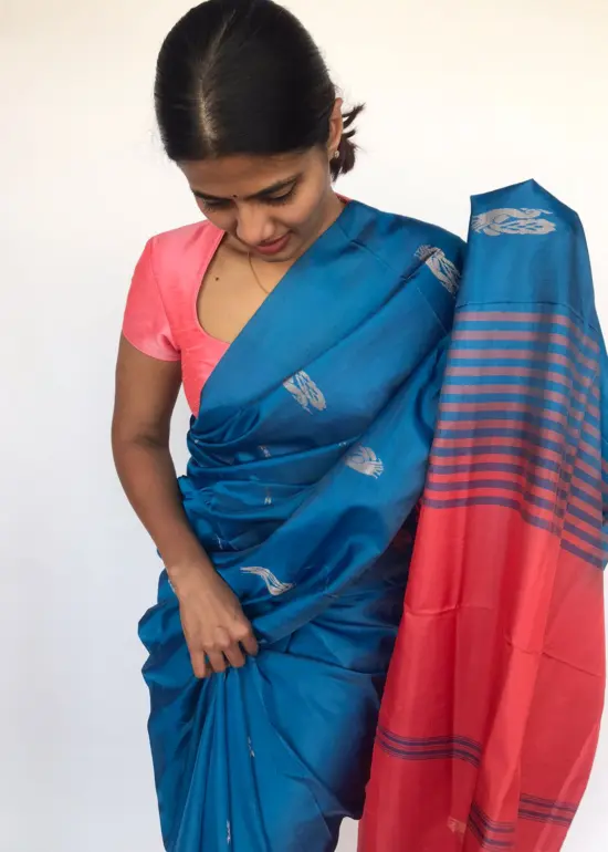 Blue Chinnalapattu Saree