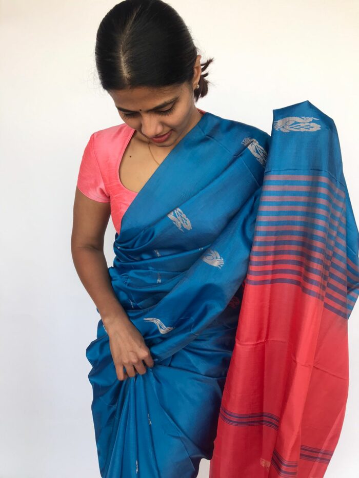 Blue Chinnalapattu Saree