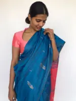 Blue Chinnalapattu Saree - Image 4