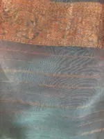 Sea Green Banarasi Georgette Saree with Woven Floral Weaves - Image 7