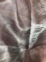 Pure Metallic Silver Tissue Saree - Image 7