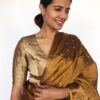 Gold Chanderi Silk Blouse