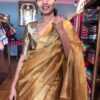 Metallic Gold Tissue Silk Saree