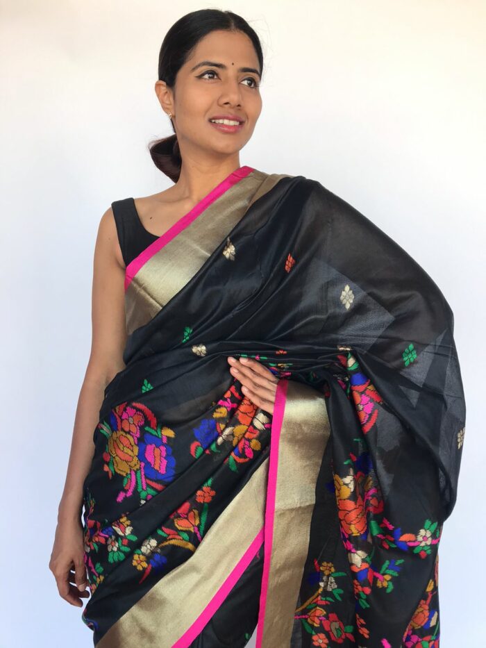 Sari Saree for Women Soft Cotton Silk Sari Party Wear Silk Wedding Saree 05