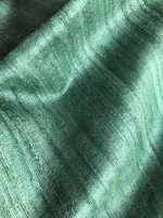 Moss Green Tussar Jute Silk Saree - Image 7