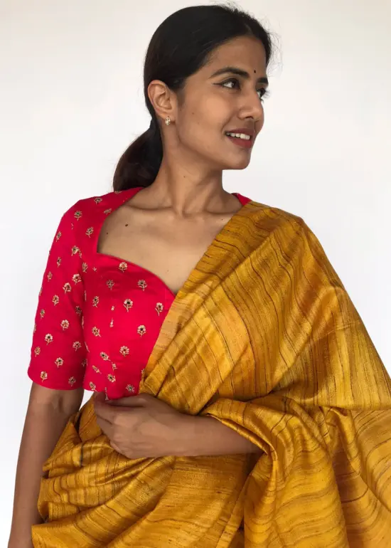 Pink Chinnon Silk Blouse
