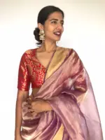 Red Banarasi Brocade Silk Blouse
