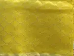 Golden Yellow Tissue Organza Silk Saree highlighted with Gold Zari Edging - Image 7