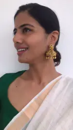 Antique Gold Exclusive Premium Jhumkhas - Image 4