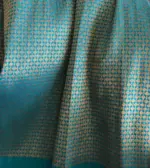 Magenta Banarasi Silk Saree with Antique Gold Zari Weaves - Image 5