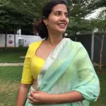 Lemon Yellow Silk Blouse