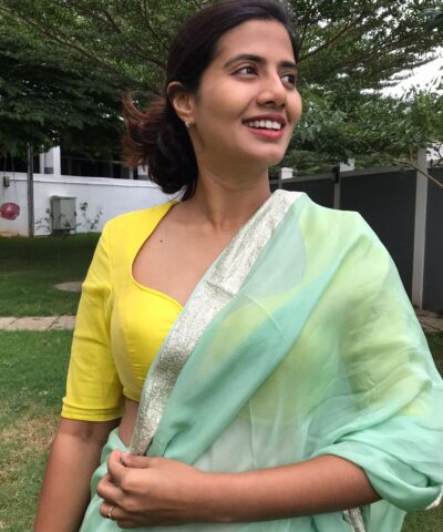 Lemon Yellow Silk Blouse