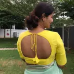 Lemon Yellow Silk Blouse - Image 3