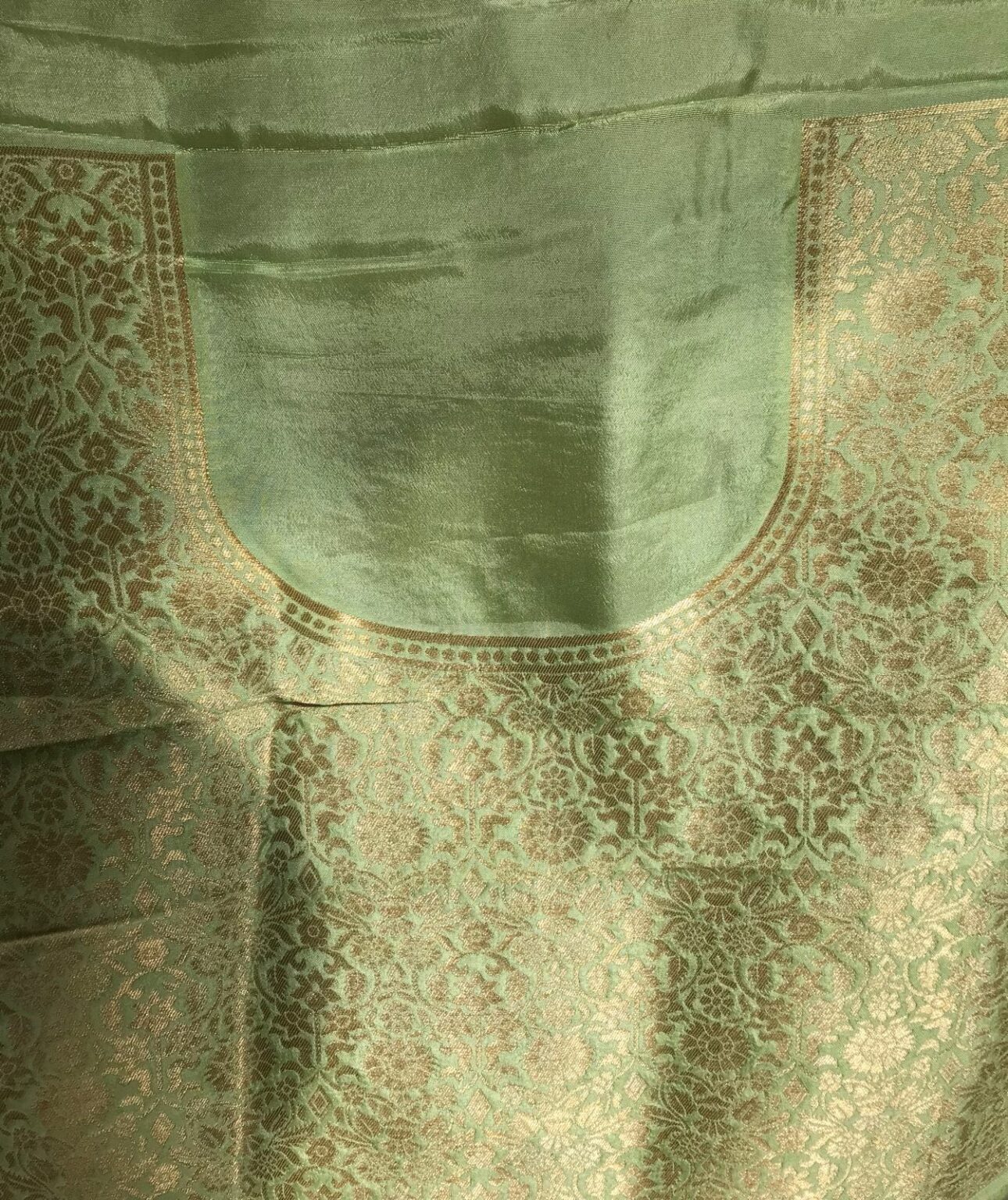 Onion Pink Dola Silk Saree with Antique Zari Weaves Mirra Clothing