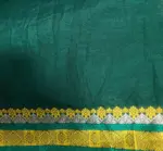 Maroon Crepe Silk Saree with Meenakari Designer Pallu - Image 6