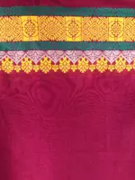 Meadow Green Crepe Silk Saree with Meenakari Designer Pallu - Image 6