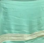 Mint Green Banarasi Georgette Silk Saree highlighted with Zari Buttas - Image 7